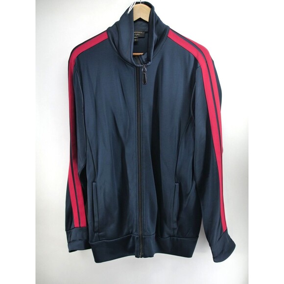 Burberry High Shine Technical Track Jacket Navy Men's XL - Picture 1 of 15